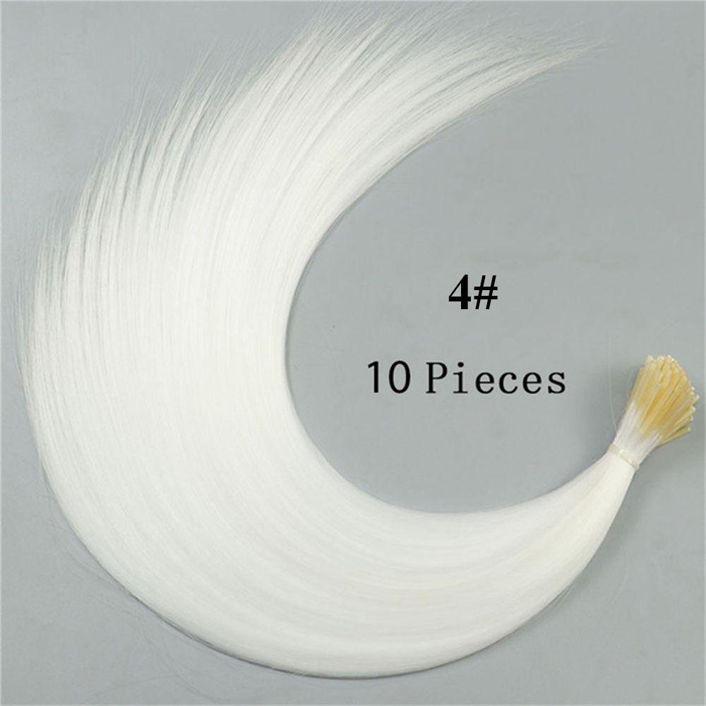 

Hair Accessories No Clips Wig Piece Fake Hair Pieces Synthetic Hair I-tip Hairpiece Hair Extensions 04