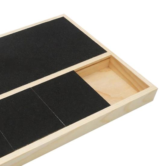 Lixa de Unhas para Cão Brinquedo Prancha de Arranhar para Cão de Madeira Brinquedo Interativo de Enriquecimento para Cães Caixa Deslizante de Petiscos para Cão Brinquedo de Quebra-Cabeça para Lixar Unhas Naturais Estimulação Mental