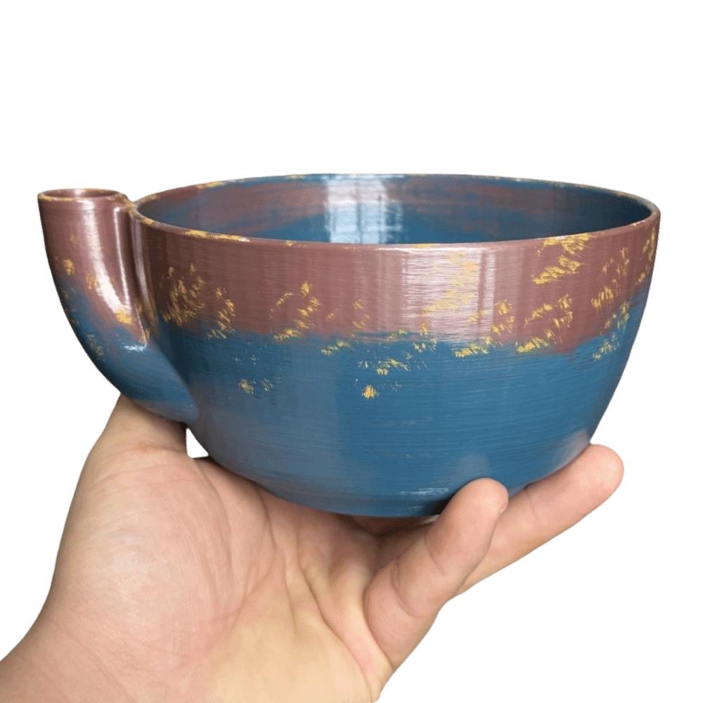 Imitation Ceramic Berry Swirl Bowl 360 Degree Cleaning Drain Holes Fruit Swirl Colander Quick Drainage Center Cone Design
