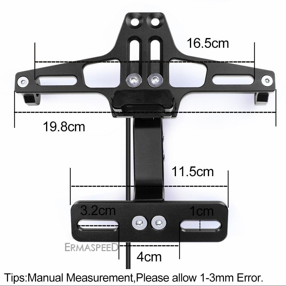 Uchwyt na tablicę rejestracyjną motocykla Fender Eliminator Kit Uniwersalny uchwyt na tablicę rejestracyjną motocykla Tail Tidy