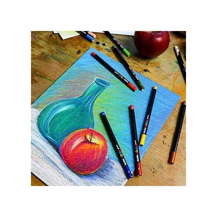Bâtonnet de pastel - POSCA - KPA100 M - Couleur marron - Mixte - Pour adultes
