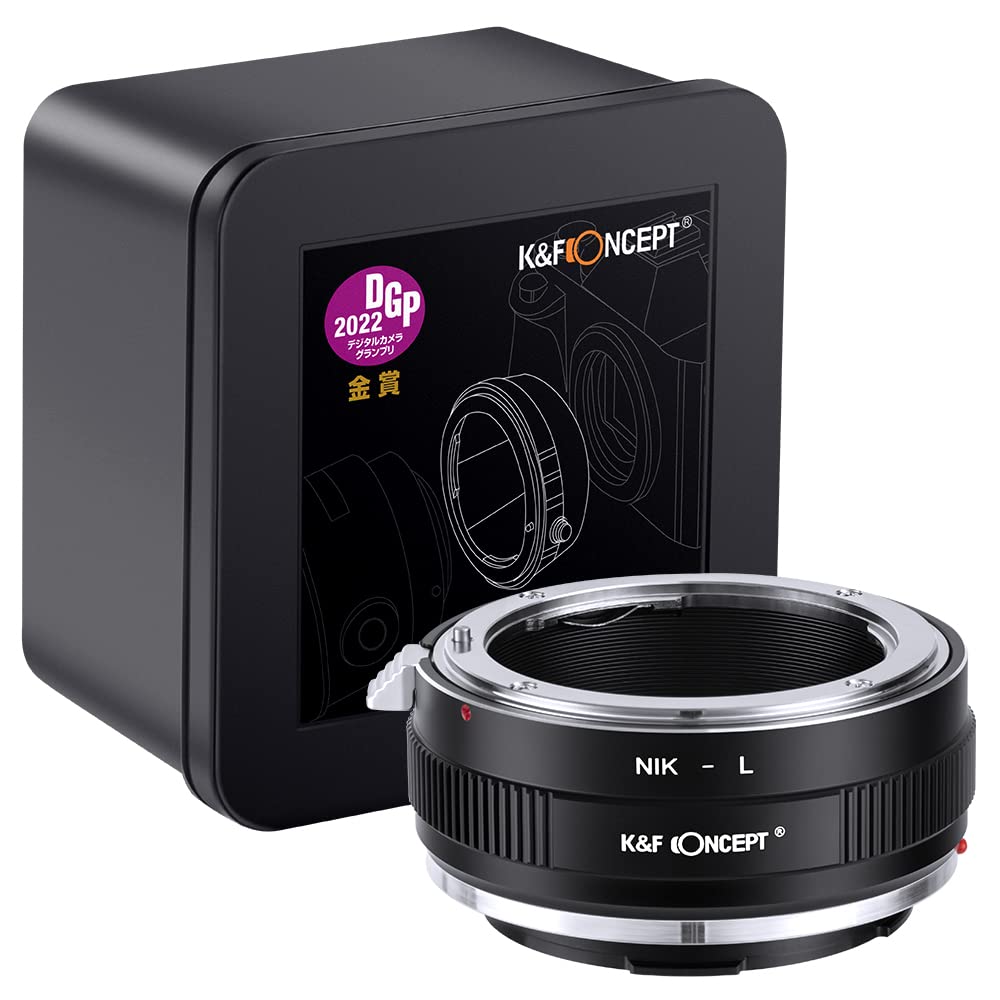 CONCEPT Lens Mount Adapter Manual Focus Nikon Compatible Lens Leica Compatible Lens Mount Official K&F NIK-L F-mount L-mount (Manufacturer's Store)