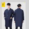 Unisex Dustproof Camouflage Labor Protection Coats with Logo Printing Option - Blue Long Coats