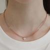 (925 Silver) Love Some Bead Necklace NZ2449