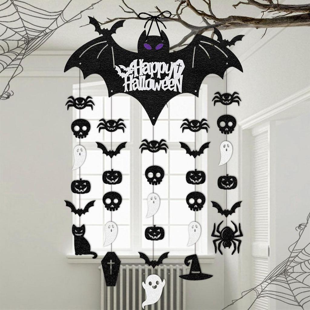 Halloween Bats Wall Decor Bat Door Hangable Sign Decorations Home Decor For Haunted House Porches Fireplaces Party Porch