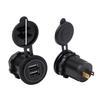 1Pcs 5V 2.1A/1A Car Charger Waterproof Port Socket Cigarette Lighter 12V/24V Dual Usb Outlet Replacement For Rv Camper Accessory