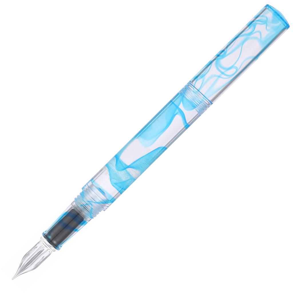 Teranishi Chemical Industry Glass Guitar Glass with Aqua Blue Pen, Pen, Aurora, Cap, GLAA-AQBL