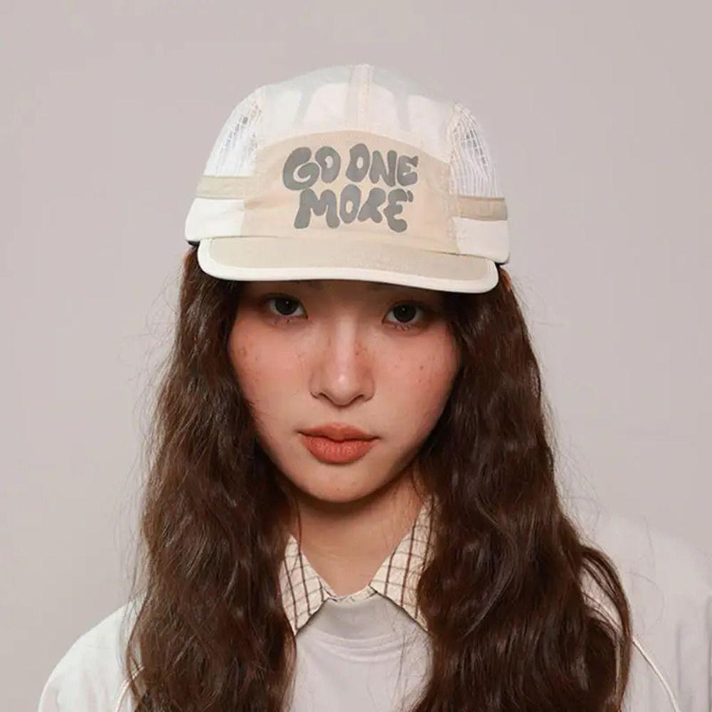 Sun Protection Quick-drying Baseball Cap Retro 5-panel Mesh Running Caps  Men and Women