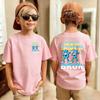 Cute Meme Six Seven Italian Brainrot 67 Number Graphic Print TShirt BoyGirl Summer Short Sleeved Kids Comfortable Tshirt Top