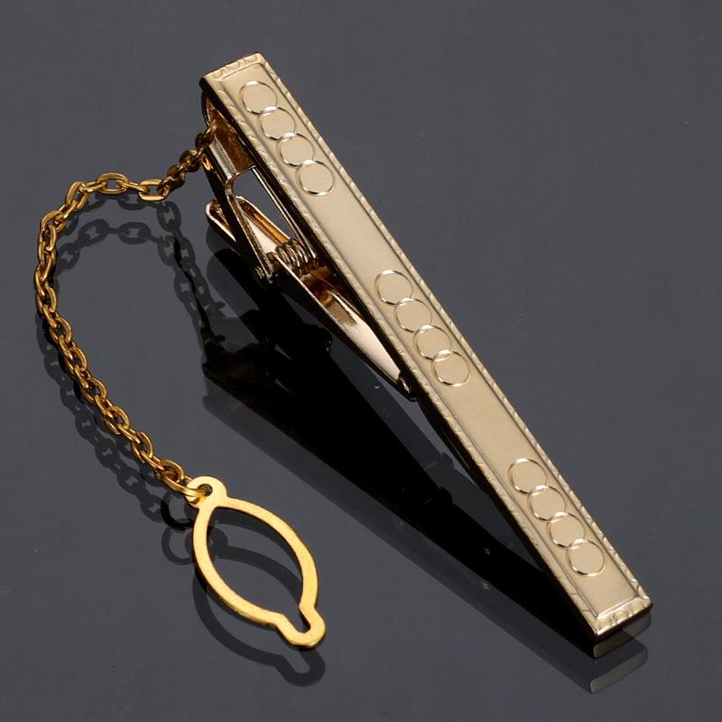 Men Metal Simple Necktie Buckle Gold Color Tie Bar Clasp Clip Clamp Ties Pin For Business Clasps  Wedding Jewelry