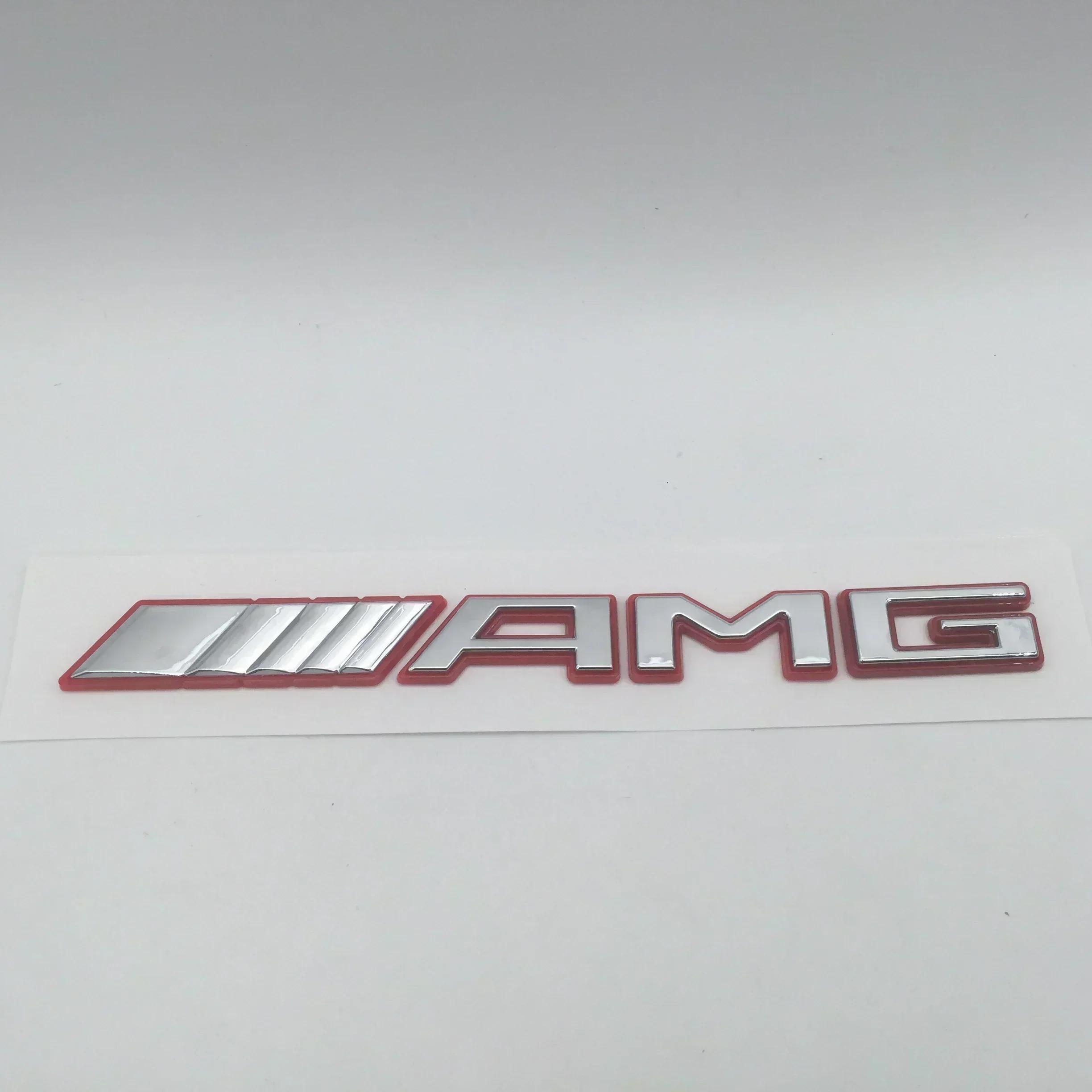 

1pcs 3D ABS for new AMG Car Letters Fender side Emblem Badge rear tail trunk Sticker Decal Styling auto accessories