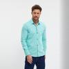 DeepSEA Slim Fit Long Sleeve Buttoned Cotton Shirt 2403012