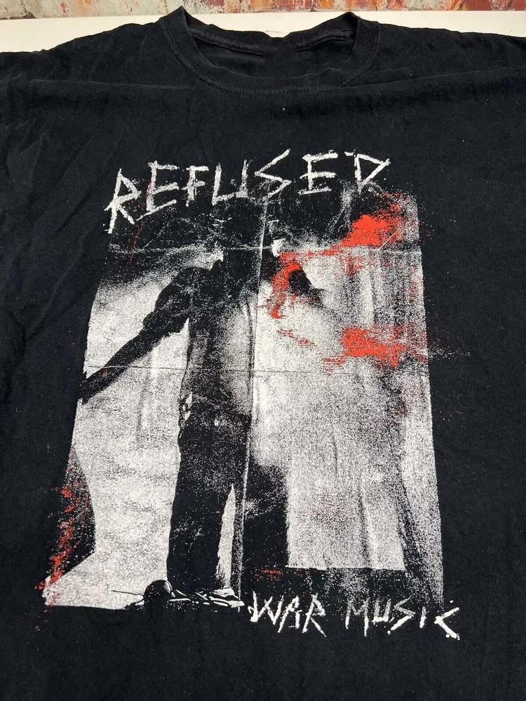 

Refused War Music Band T Shirt Black Punk Rock BL1005 L