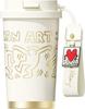 GERM X Keith Haring Coffee Tumbler 390ml Vacuum Insulated Mug Made of 316 Stainless with Lid and Keeps Warm and Dishwasher Great Gift Steel,