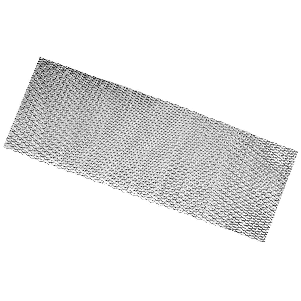 Car Front Center Grid Grille Rhombic Mesh Stable Structure Aluminum Universal Fit for Cars Black