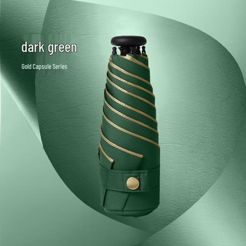 XUQING Ultra-Compact 5-Fold UV Protection Flat Umbrella