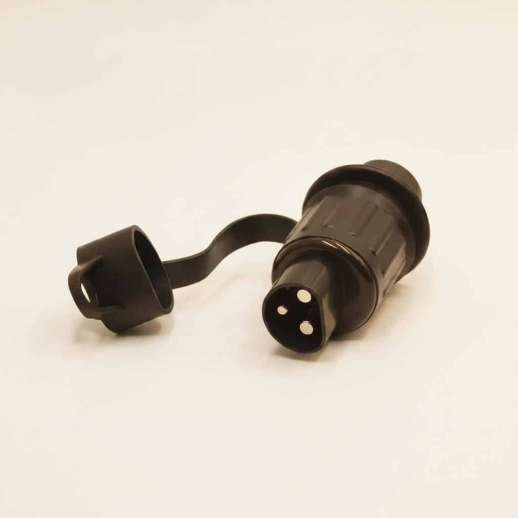 3Pin Trailer Plug with Mounting Flange | Metal terminal Terminals, Molded Body,