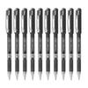 Flair Techno 0.5mm Gel Pen Box Pack of 10 Black Ink Smooth Writing Pens for School Office Journaling and Note Taking
