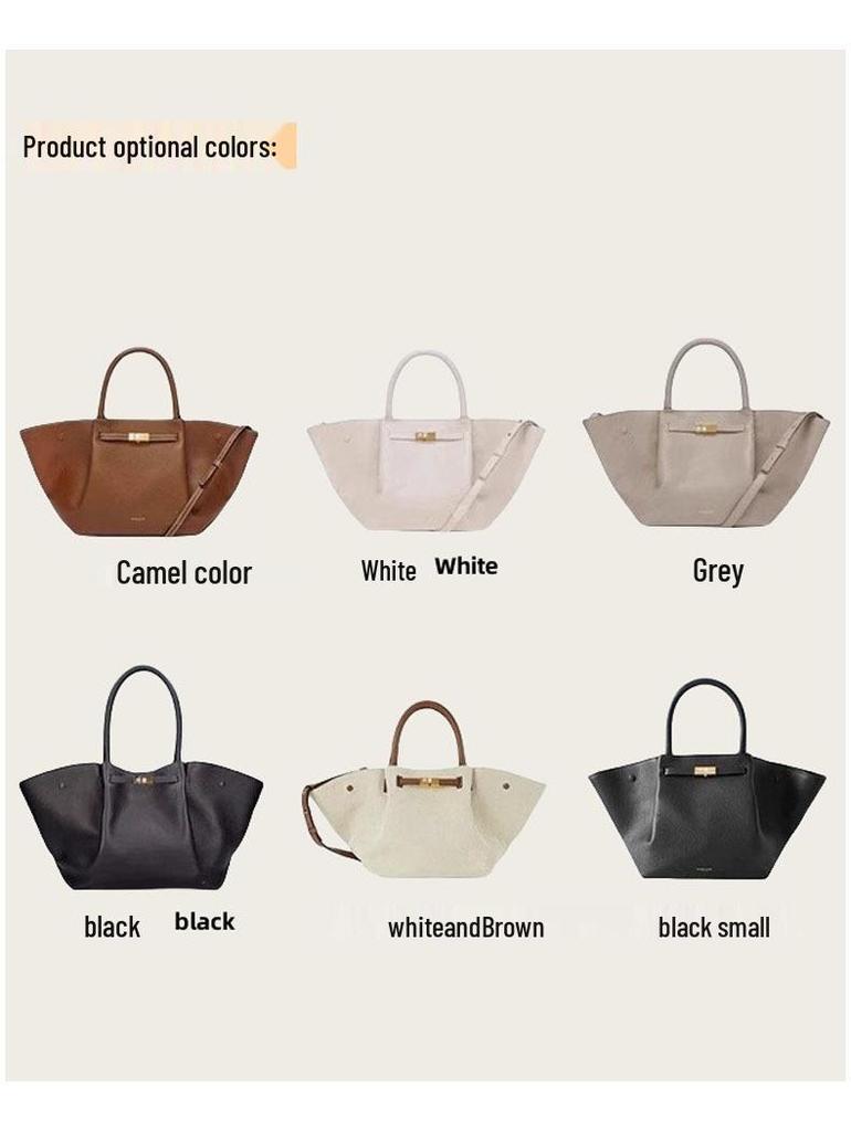 Demellier Wing Large Genuine Leather Tote Handbag