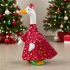 Porch Goose Outfits Gold Stamping Skull Christmas Tree Pattern Goose Clothes
