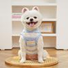 Pet Vest Striped Contrasting Color Soft Breathable Dog Harness with Traction Ring Stretchy Fit Machine Washable Small Medium Large Pet Vest
