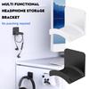 1pc No Drill Wall Mounted Headphone Holder  Stylish Practical Multifunctional  Easy Install Non-Damaging Gaming Headset Bracket