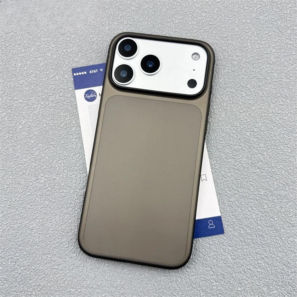 Ultra-dünne durchsichtige Handyhülle für iPhone 17 16 15 14 13 12 Pro Max 16 Plus Air Slim Matte Hart-PC Schutzhülle