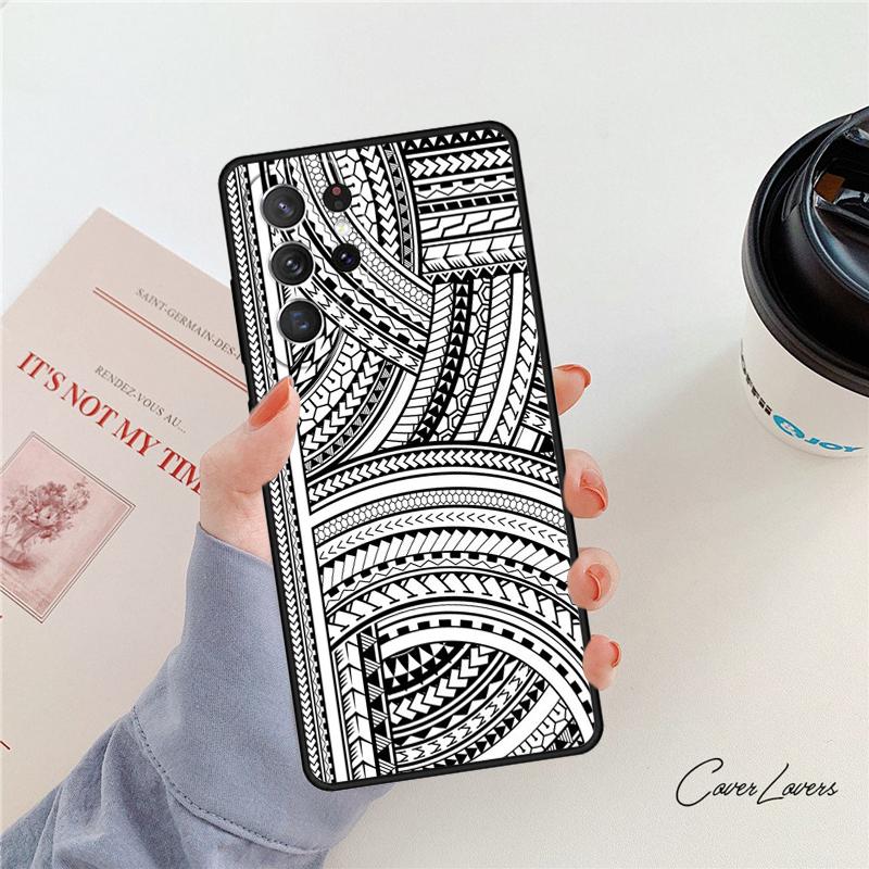 Hawaiian Ornament phone case For Samsung Galaxy S24 S25 S23 S22 Ultra Note 10 20 Plus S20 S21 FE Cover