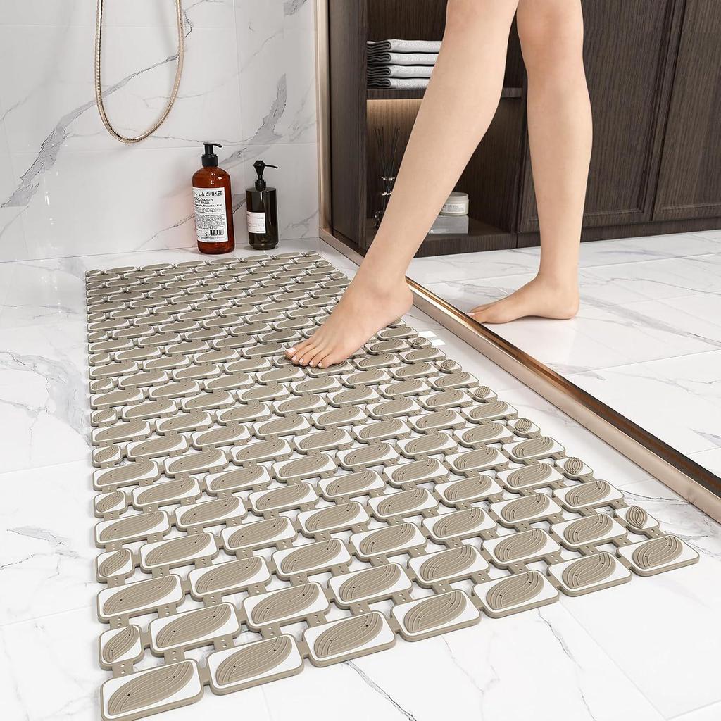 Tapete de Chão Impermeável Antiderrapante para Banheiro, Box de Banho, Lavatório e Vaso Sanitário