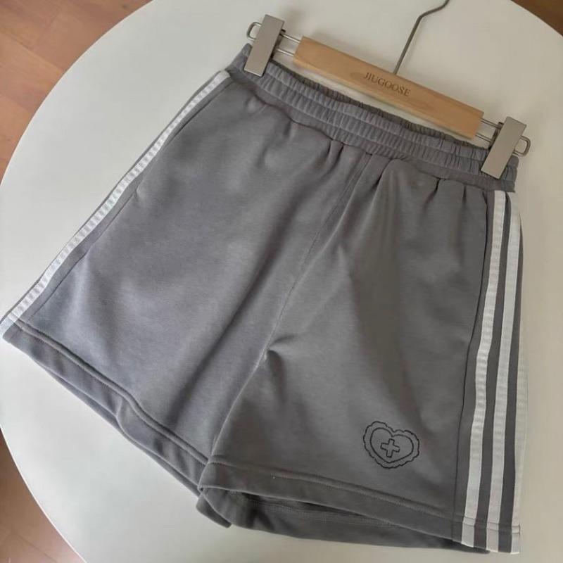Preppy Styl 2dílné Sety Dámské Oblečení Krátký Rukáv Stojáček Patchwork Trička Ležérní Módní Šortky Oblek Korejský Letní Set
