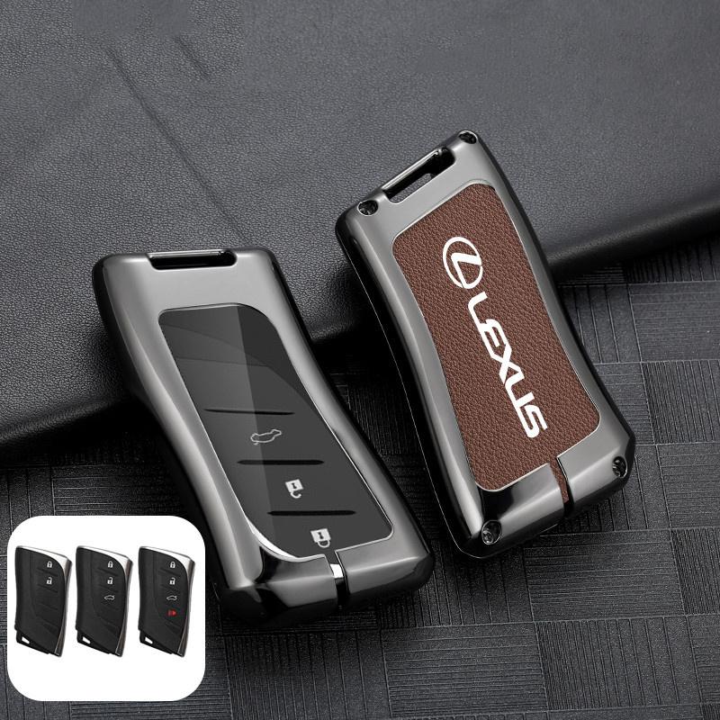 

Leather Car Key Case Fob Cover Shell For Lexus UX ES UX200 UX250h ES200 ES300h ES350 US200 US260h Protector Keychain Accessories
