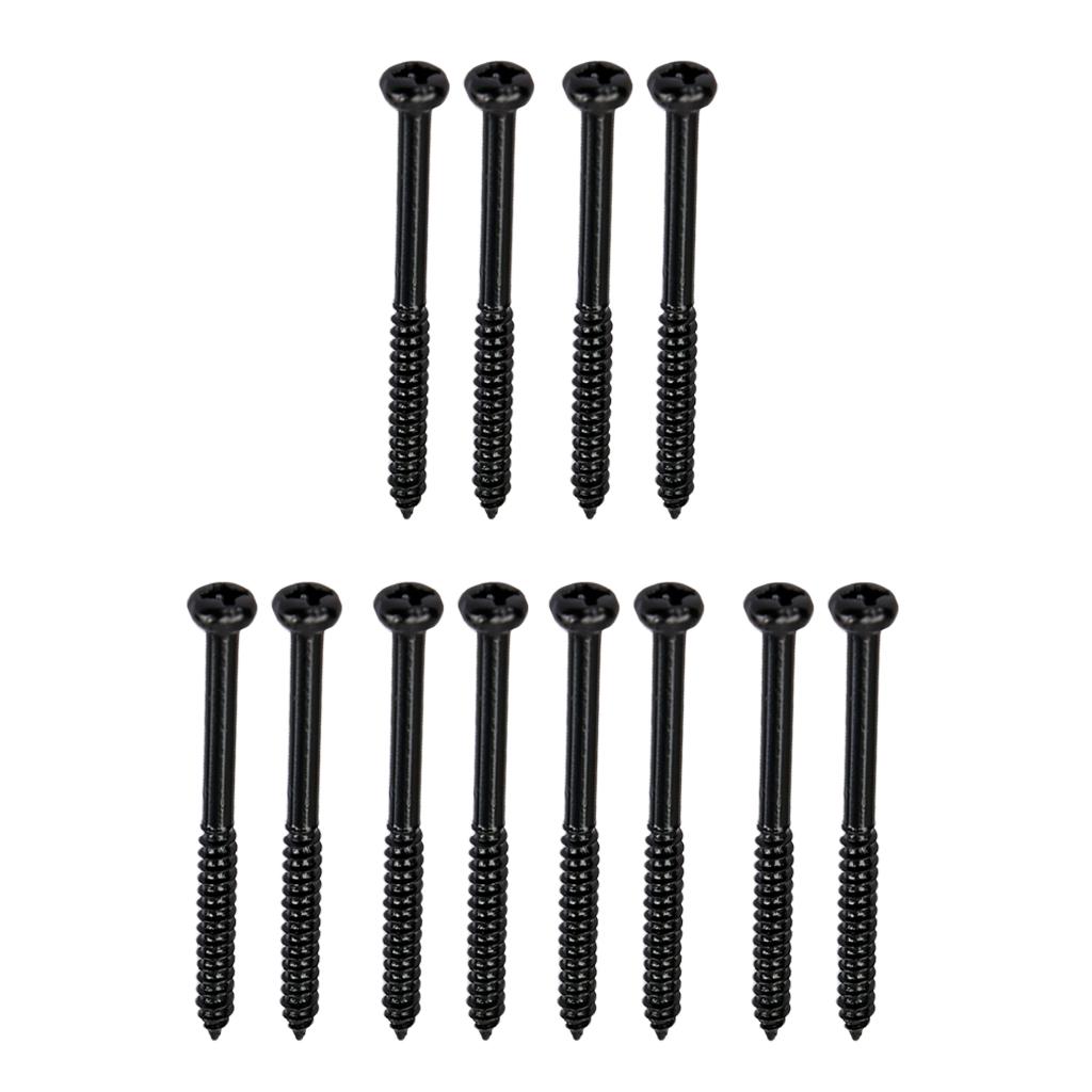 24 Pieces Bass Pickup Mounting Screws for PB JB Guitar Pickup Parts Humbucker Pickup Screws