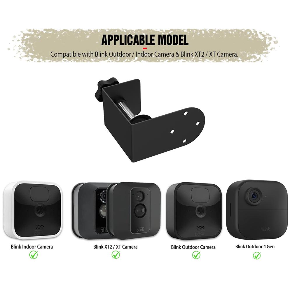 Door/Gutter Mount 360°Adjustable Clip Clamp Mount Anti-Theft Mount Bracket No Drilling for Blink Indoor/Outdoor Camera(3rd Gen)