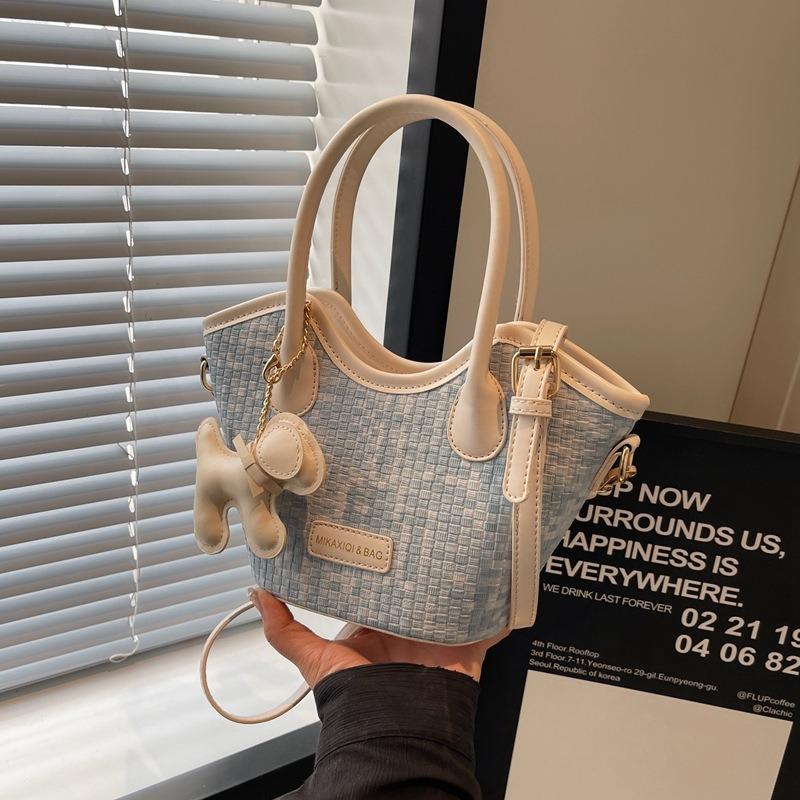 Premium sense simple tote bag new trendy fashion hand bag summer versatile shoulder messenger bag