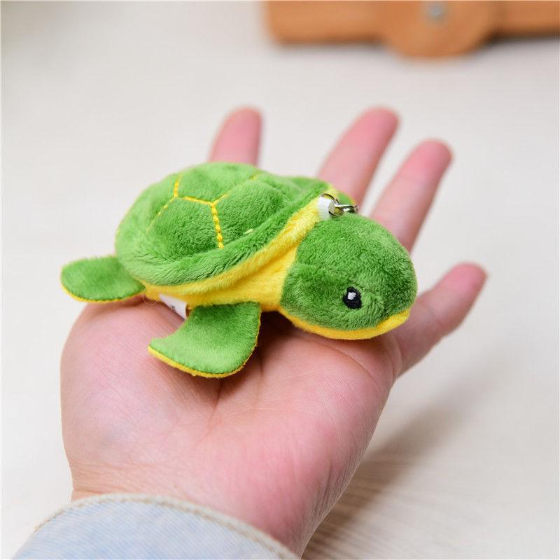 Cross-Border Mini Plush Turtle Keychain: Big-Eyed Turtle Backpack Pendant Toy