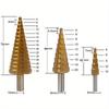 6Pcs Step Drill Bits Saw Drill Set HSS Titanium Milling Cutter for Woodworking Metal Core Hole Opener 4-12 4-20 4-32mm 3 6 8mm