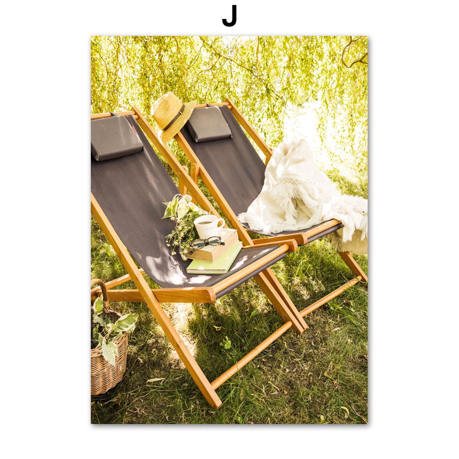 Spring Sunflower Idyllic Lake Landscape Posters And Prints Canvas Painting Nordic Wall Art Pictures For Living Room Home Decor