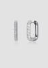 Anon Pave One Touch Link Earrings