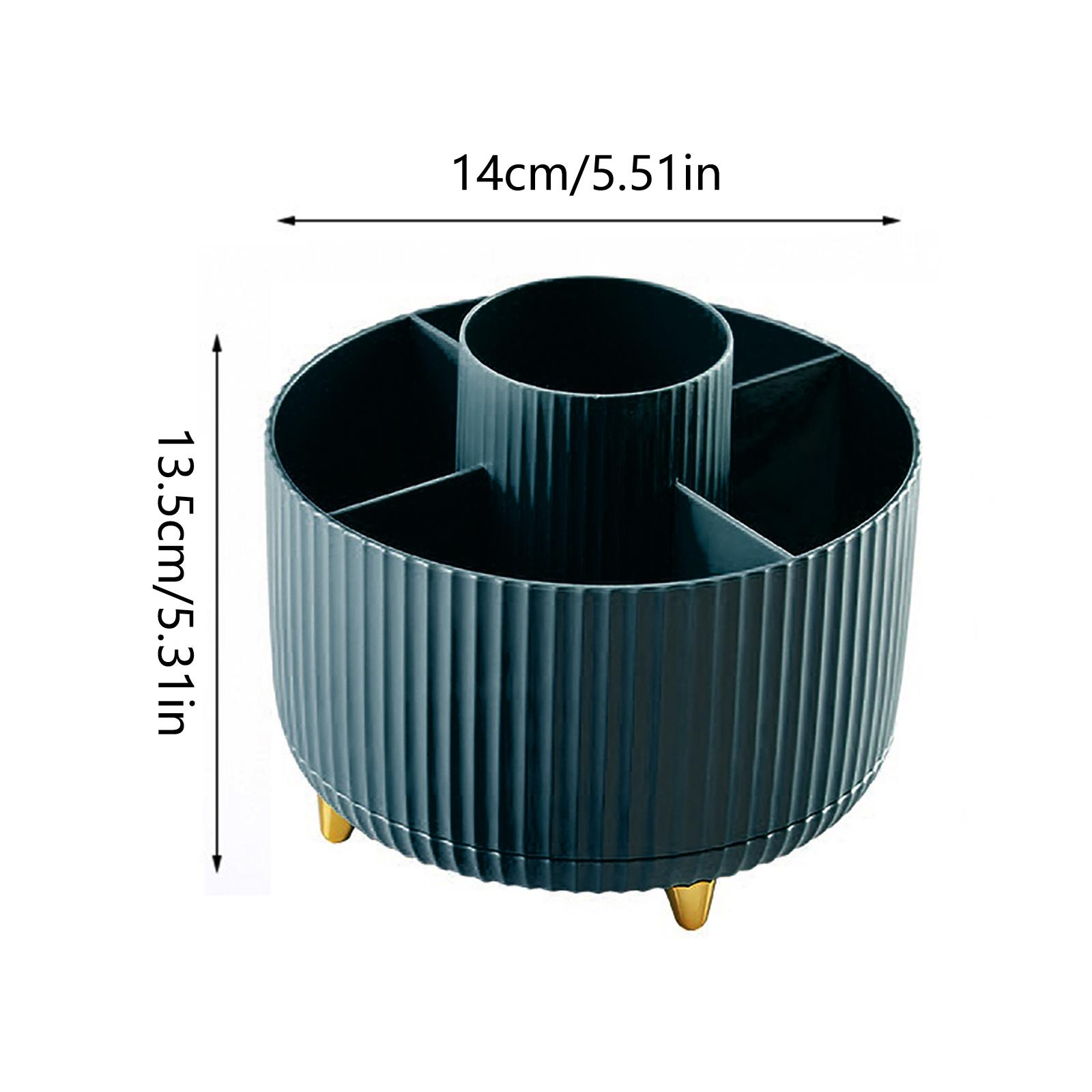 

Вращающийся на 360 градусов держатель кистей для макияжа, настольный косметический органайзер, вращающийся настольный ящик для хранения, портативный держатель для губной помады, подводки для глаз