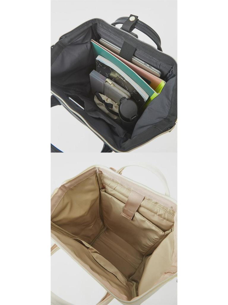Rakuten Women's PU Leather Gold-Mouth Backpack - Travel & School Bag