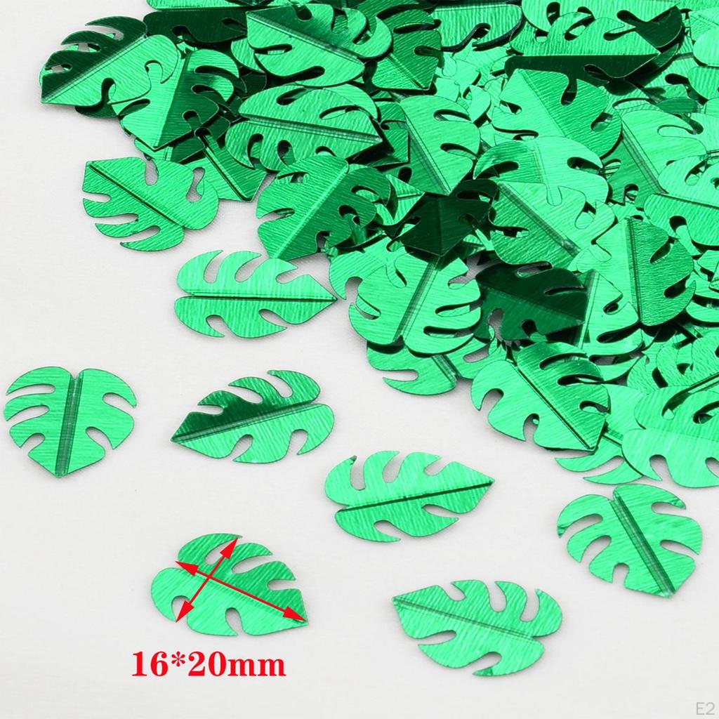 Confete Verde Brilhante para Mesa de Casamento Chá de Bebê