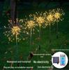 Remote-Control Solar Firework LED String Lights - Waterproof, Decorative Copper Wire Lights for Outdoor Use