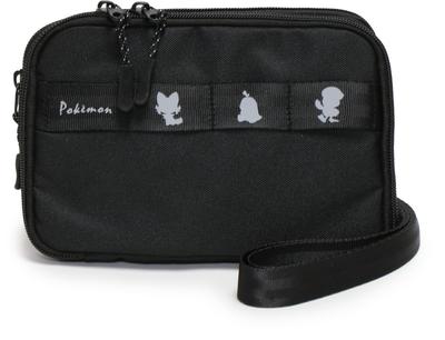 Flat for Collection [Pokémon] Multi-Case, 2-Way Multi-Case Kids, APKE3004, Black/Pokémon