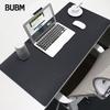 BUBM Mouse Pad Grande, Tapete de Mesa para Escritório, Tapete para Laptop, Tapete para Teclado, Tapete para Uso Doméstico, Impermeável, Suporta Grandes Pedidos Personalizados, Preto Grande Lado Único