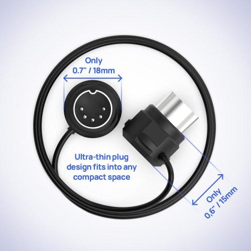 CME MIDI Cables, 4-Pack - 2ft/60cm, 5-Pin DIN, Slim-Fit Mirrored 45-Degree Angle Ultra-Slim Plugs for Compact Spaces - Ideal for MIDI Interfaces, Peda