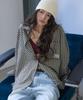 Michikoleondeonkosino Light Oversized Check Shirt Khaki