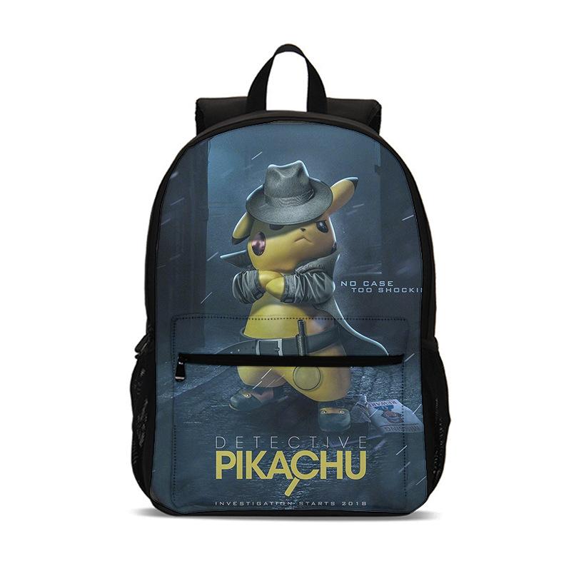 2026 New Pokemon Pikachu Kids Backpack, Creative Primary School Student Bookbag, Lightweight Anti-Lordosis Backpack for Children
