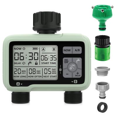 Shibaya Automatic Watering Timer with Sprinkler 2 Plant Watering System for Indoor Potted Automatic Child Heavy Rain and Manual Irrigation Hose,