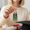 Ornaments Lucky Clover Keychain Good Luck Four Leaf Clover Pendant Bag Hanging  Backpack Accessory