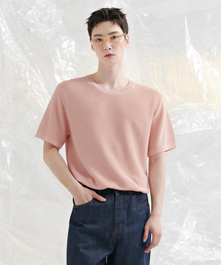 CHASECULT Men'S Cool Touch Crew Neck Short Sleeve Sweater-Cbrk5611D0P